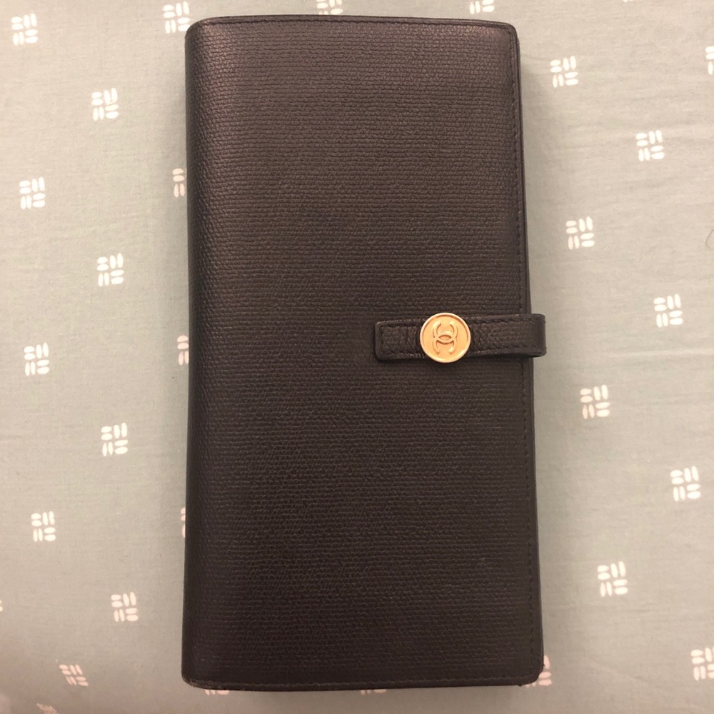 ❌SOLD Chanel Long Continental Wallet Vintage Black